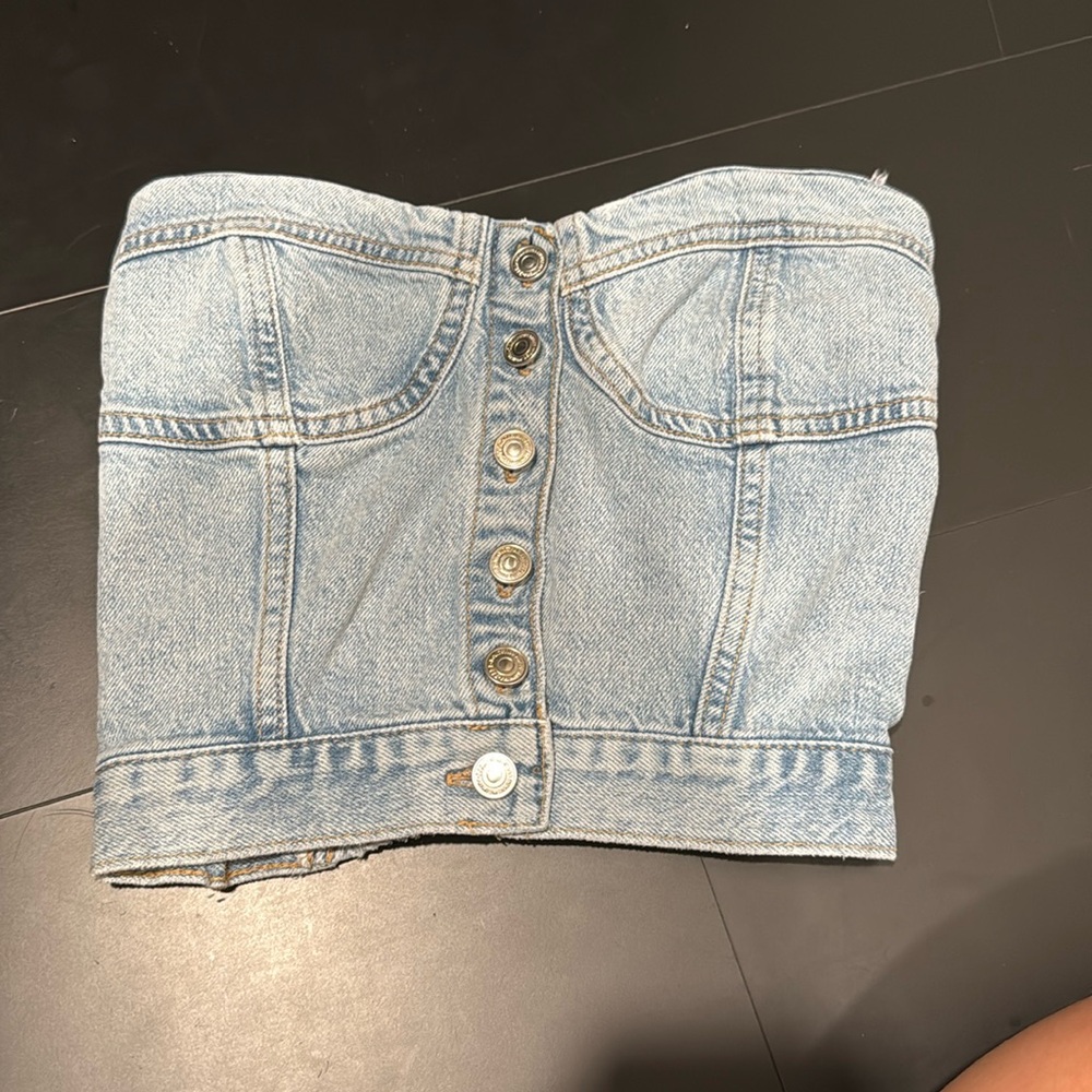 Zara Denim Top